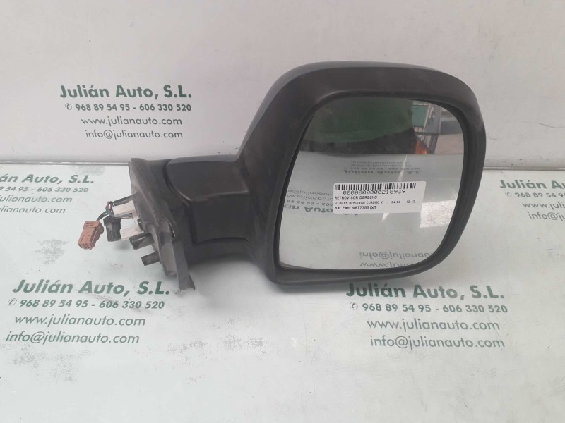 Recambio de retrovisor derecho para citroen berlingo cuadro x referencia OEM IAM 96777551XT  ELECTRICO