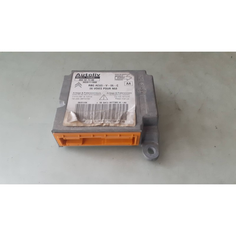 Recambio de centralita airbag para citroen xsara picasso 1.6 hdi 110 sx top referencia OEM IAM 9659111980 602327400 216196958B