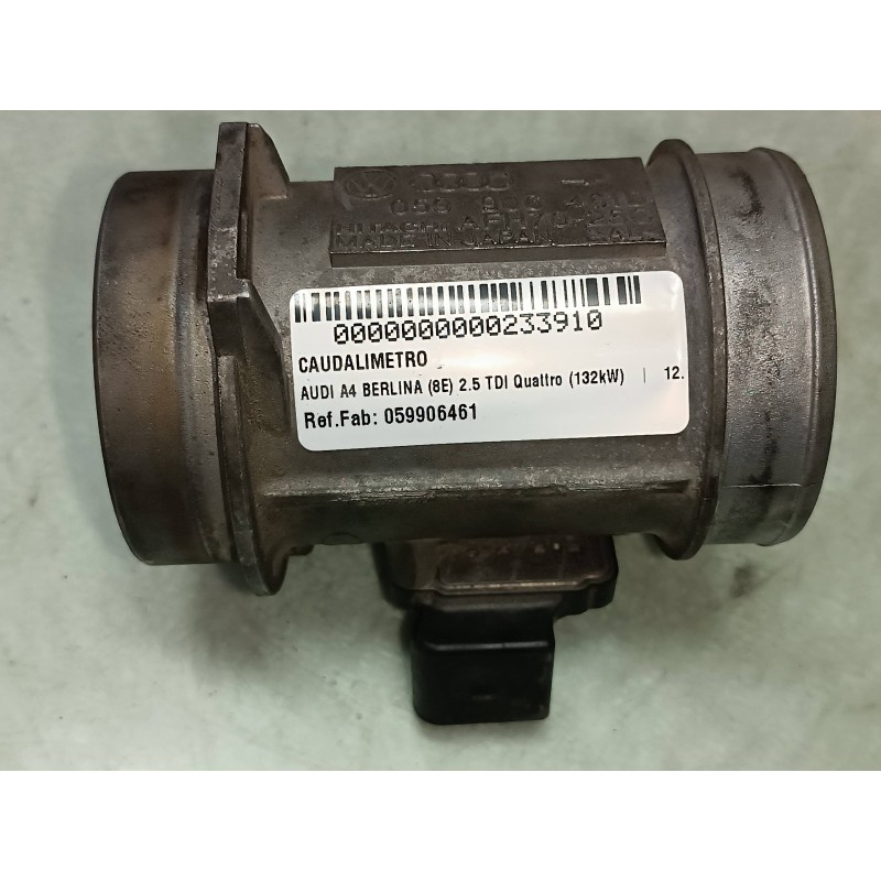 Recambio de caudalimetro para audi a4 berlina (8e) 2.5 tdi quattro (132kw) referencia OEM IAM 059906461 AFH7025C HITACHI