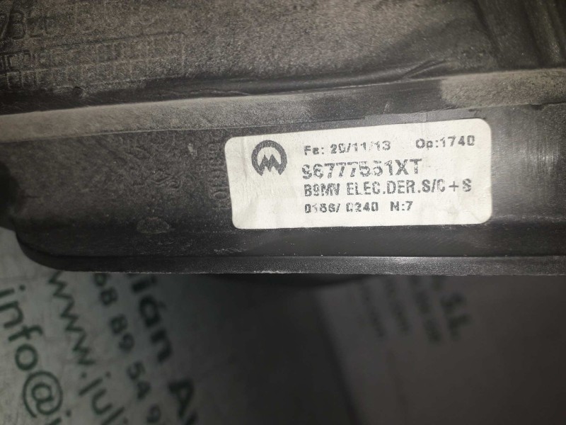 Recambio de retrovisor derecho para citroen berlingo cuadro x referencia OEM IAM 96777551XT  ELECTRICO