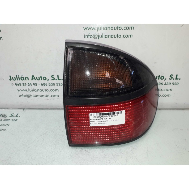 Recambio de piloto trasero derecho para renault laguna (b56) 1.6 referencia OEM IAM 7700820051 2225 EXT - ALETA