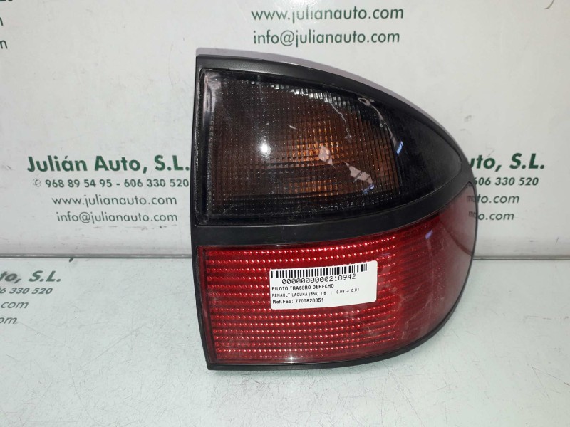 Recambio de piloto trasero derecho para renault laguna (b56) 1.6 referencia OEM IAM 7700820051 2225 EXT - ALETA