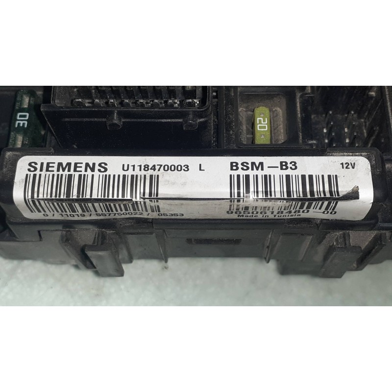 Recambio de caja reles / fusibles para citroen xsara picasso 1.6 hdi 110 sx top referencia OEM IAM 965061848000 BSM B3 SIEMENS