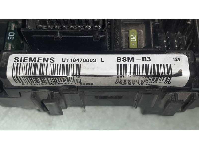 Recambio de caja reles / fusibles para citroen xsara picasso 1.6 hdi 110 sx top referencia OEM IAM 965061848000 BSM B3 SIEMENS