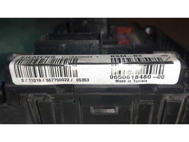 Recambio de caja reles / fusibles para citroen xsara picasso 1.6 hdi 110 sx top referencia OEM IAM 965061848000 BSM B3 SIEMENS
