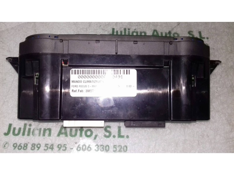 Recambio de mando climatizador para ford focus c-max (cap) ambiente (d) referencia OEM IAM 3M5T18C612AL  