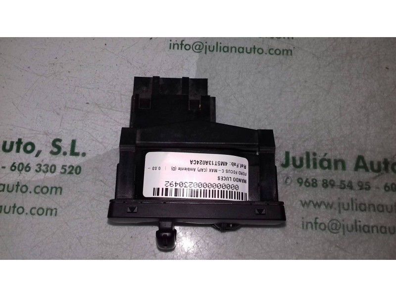 Recambio de mando luces para ford focus c-max (cap) ambiente (d) referencia OEM IAM 4M5T13A024CA  