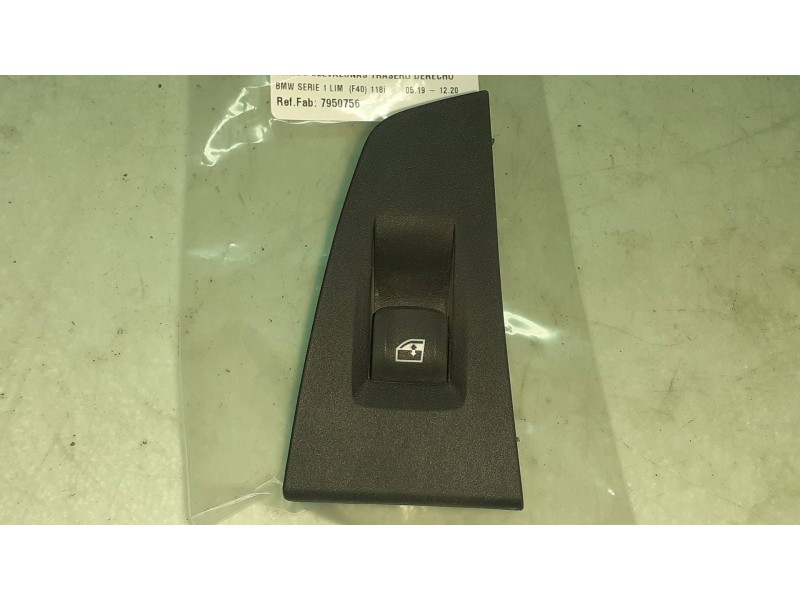 Recambio de mando elevalunas trasero derecho para bmw serie 1 lim. (f40) 118i referencia OEM IAM 7950756 10628510 318087202