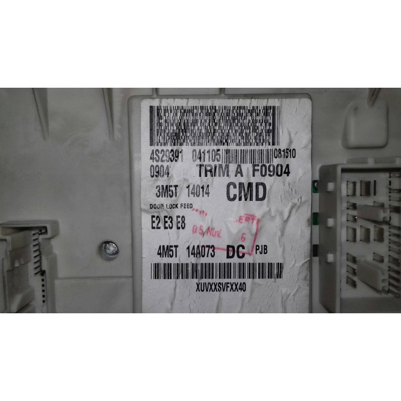Recambio de caja reles / fusibles para ford focus c-max (cap) ambiente (d) referencia OEM IAM 4M5T14A073DC 3M5T14014CMD 4S293910