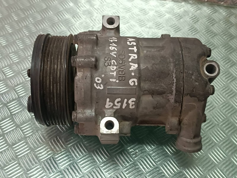 Recambio de compresor aire acondicionado para opel astra g berlina club referencia OEM IAM 24422013 SD6V12 SANDEN