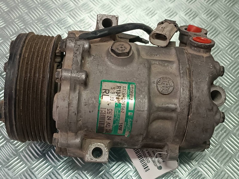 Recambio de compresor aire acondicionado para opel meriva blue line referencia OEM IAM 24421642 SD6V10 SANDEN