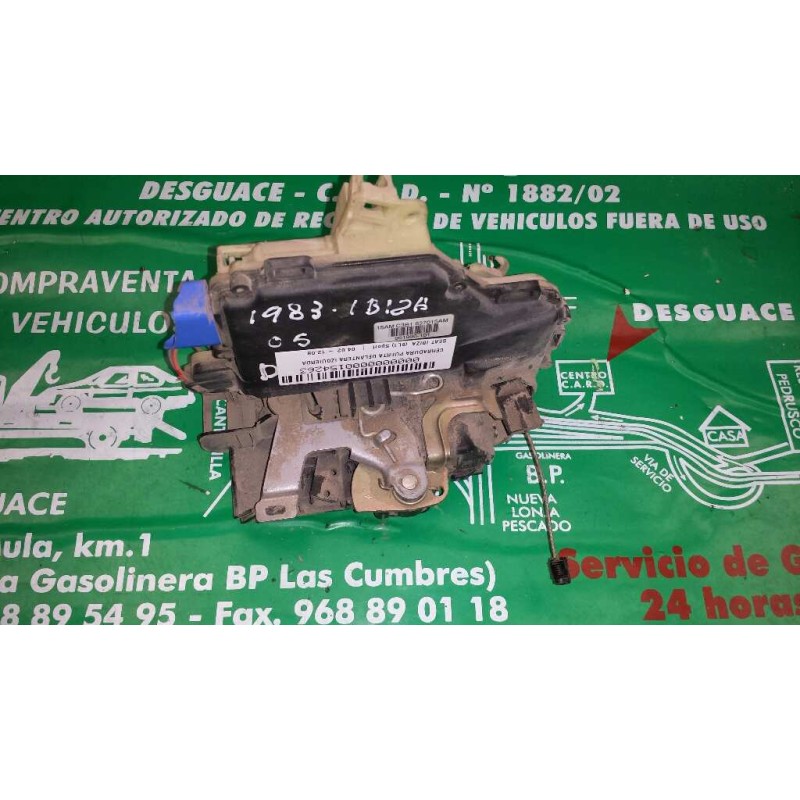 Recambio de cerradura puerta delantera izquierda para seat ibiza (6l1) sport referencia OEM IAM 3B1837015AM 4+4 PINES AZUL