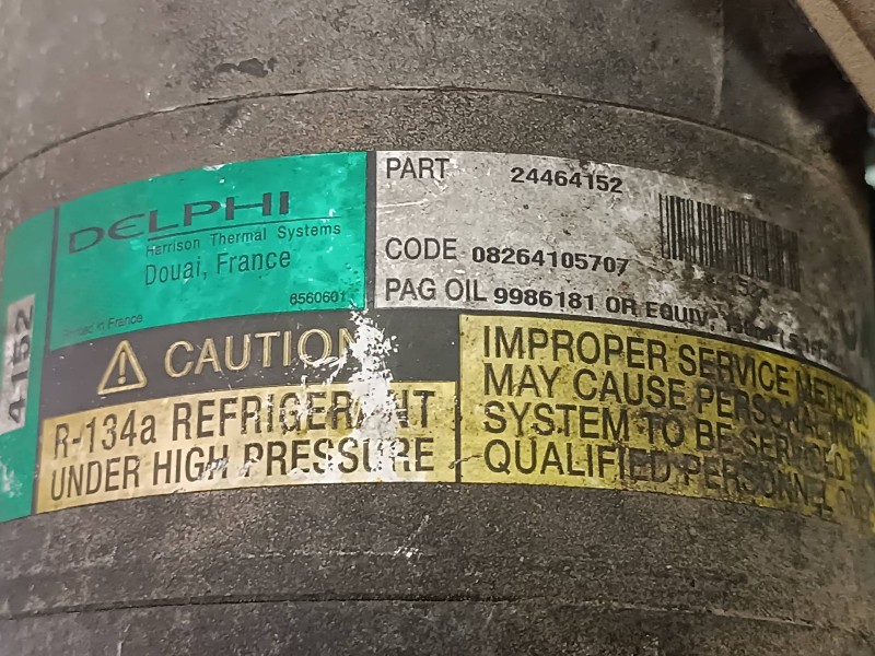 Recambio de compresor aire acondicionado para opel zafira a blue line referencia OEM IAM 6560601  DELPHI