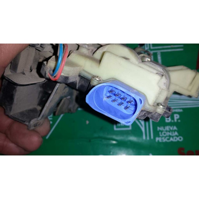 Recambio de cerradura puerta delantera izquierda para seat ibiza (6l1) sport referencia OEM IAM 3B1837015AM 4+4 PINES AZUL