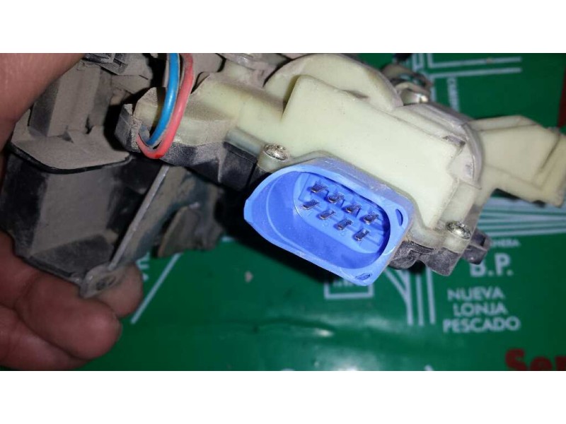 Recambio de cerradura puerta delantera izquierda para seat ibiza (6l1) sport referencia OEM IAM 3B1837015AM 4+4 PINES AZUL