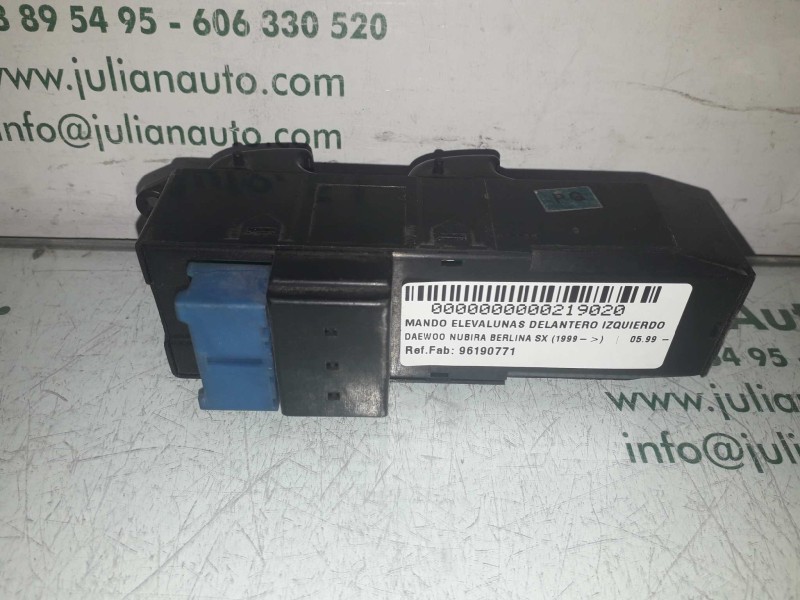 Recambio de mando elevalunas delantero izquierdo para daewoo nubira berlina sx (1999) referencia OEM IAM 96190771 96190775 96206