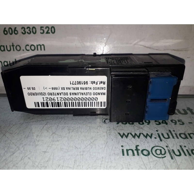 Recambio de mando elevalunas delantero izquierdo para daewoo nubira berlina sx (1999) referencia OEM IAM 96190771 96190775 96206