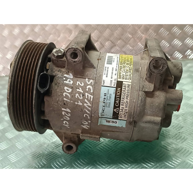 Recambio de compresor aire acondicionado para renault scenic ii confort authentique referencia OEM IAM 8200309193  DELPHI