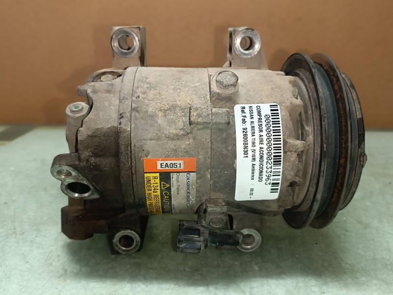 Recambio de compresor aire acondicionado para nissan almera tino (v10m) ambience referencia OEM IAM 92600BN301 EA051 CALSONIC
