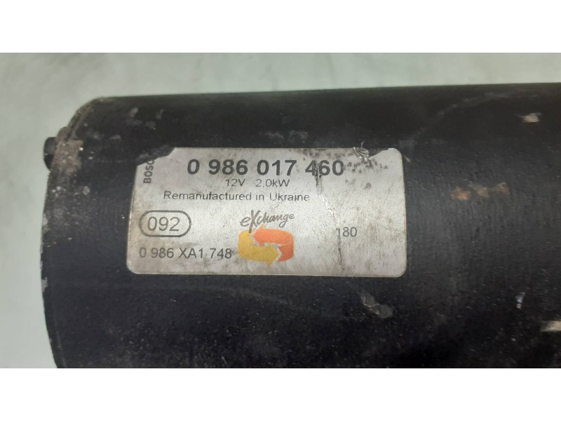 Recambio de motor arranque para volkswagen sharan (7m8) básico referencia OEM IAM 0986017460 0986XA1748 BOSCH