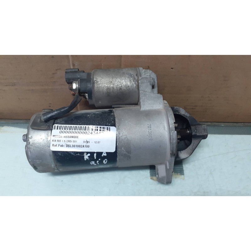 Recambio de motor arranque para kia rio 1.5 crdi ex1 referencia OEM IAM DSL361002A100 1250295 VALEO