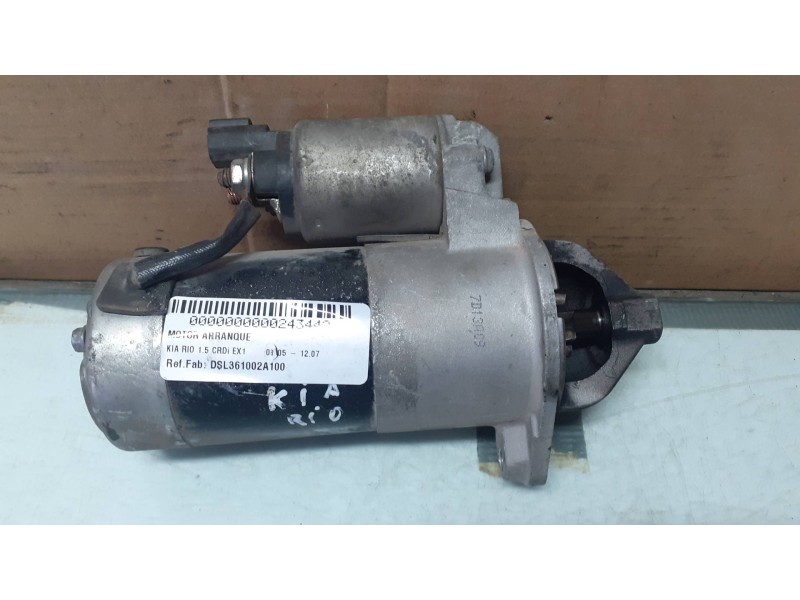Recambio de motor arranque para kia rio 1.5 crdi ex1 referencia OEM IAM DSL361002A100 1250295 VALEO