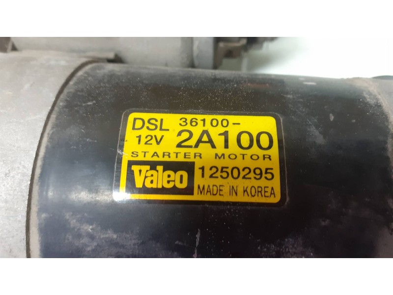 Recambio de motor arranque para kia rio 1.5 crdi ex1 referencia OEM IAM DSL361002A100 1250295 VALEO