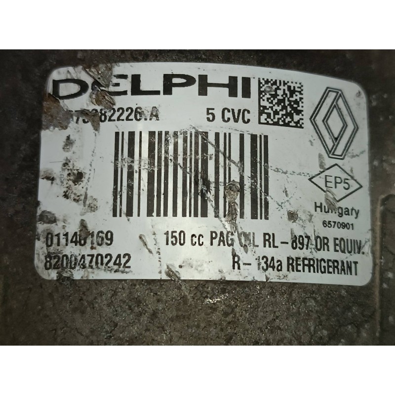 Recambio de compresor aire acondicionado para renault megane ii berlina 5p confort authentique referencia OEM IAM 8200470242  DE