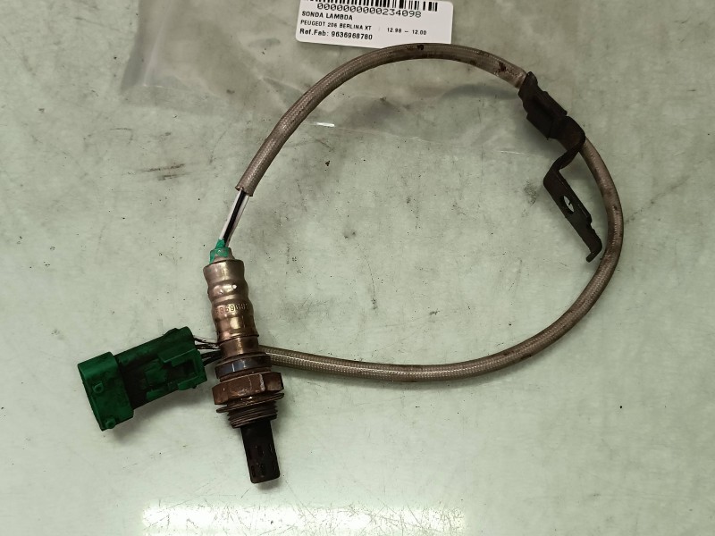 Recambio de sonda lambda para peugeot 206 berlina xt referencia OEM IAM 9636968780 OZA495 CONECTOR 4 PINES
