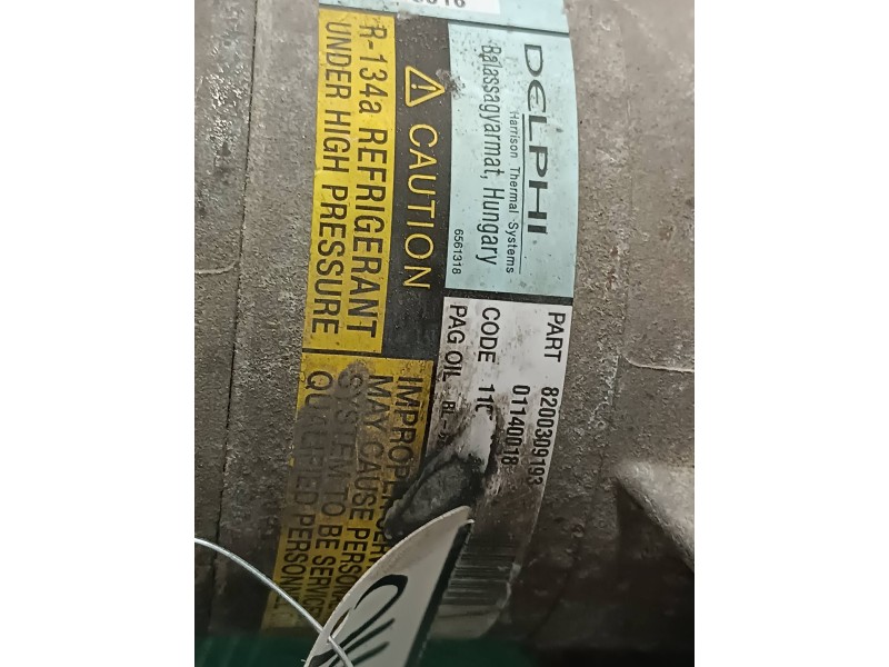 Recambio de compresor aire acondicionado para renault scenic ii confort authentique referencia OEM IAM 8200309193  DELPHI
