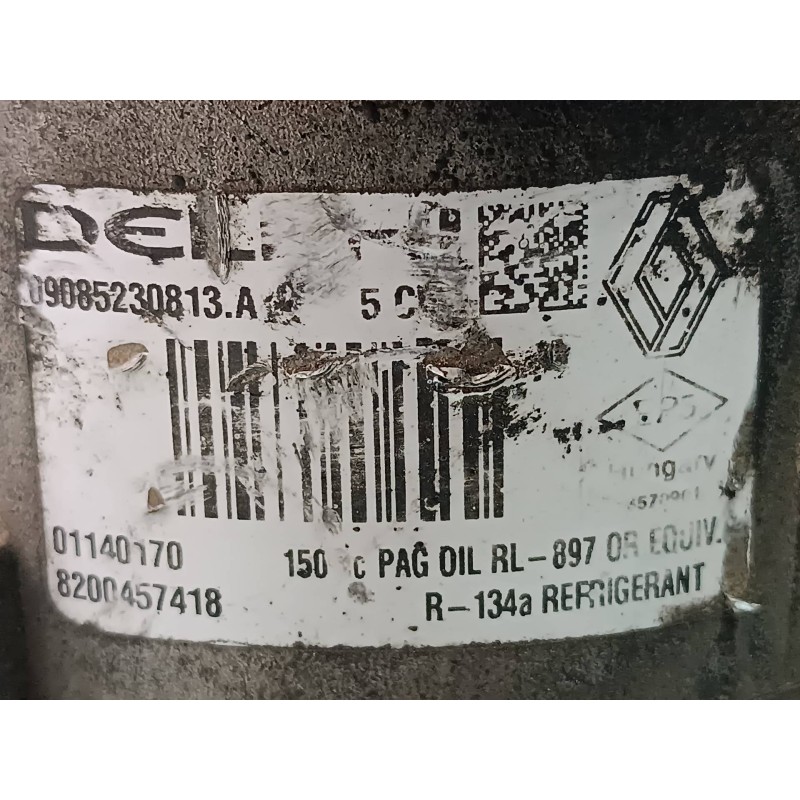 Recambio de compresor aire acondicionado para renault megane ii berlina 5p dynamique referencia OEM IAM 8200457418 R134A DELPHI