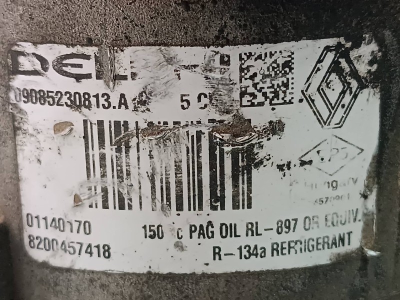 Recambio de compresor aire acondicionado para renault megane ii berlina 5p dynamique referencia OEM IAM 8200457418 R134A DELPHI