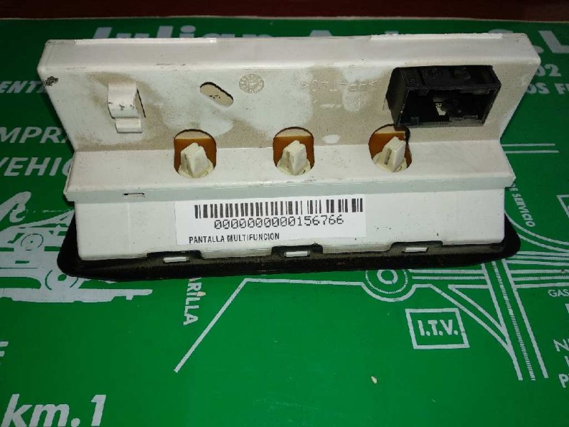 Recambio de pantalla multifuncion para peugeot 206 berlina x-line referencia OEM IAM 9647409777 216592759 216592770