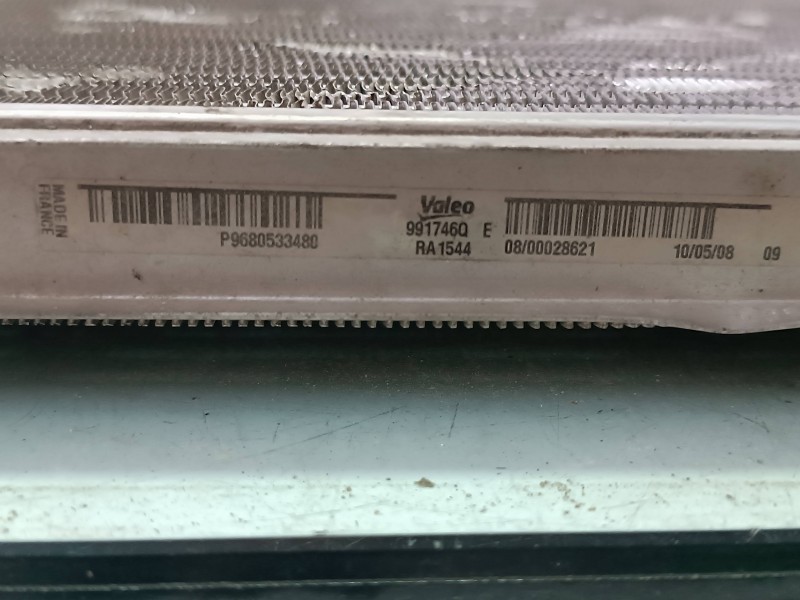 Recambio de radiador agua para citroen c4 berlina collection referencia OEM IAM 9680533480 991746 VALEO