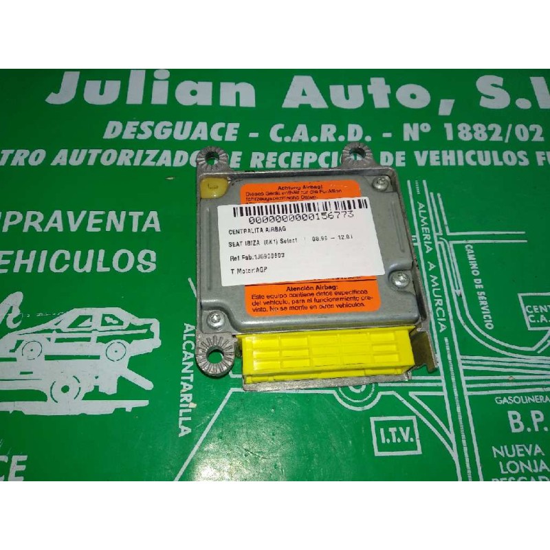 Recambio de centralita airbag para seat ibiza (6k1) select referencia OEM IAM 1J0909603 5WK4163 