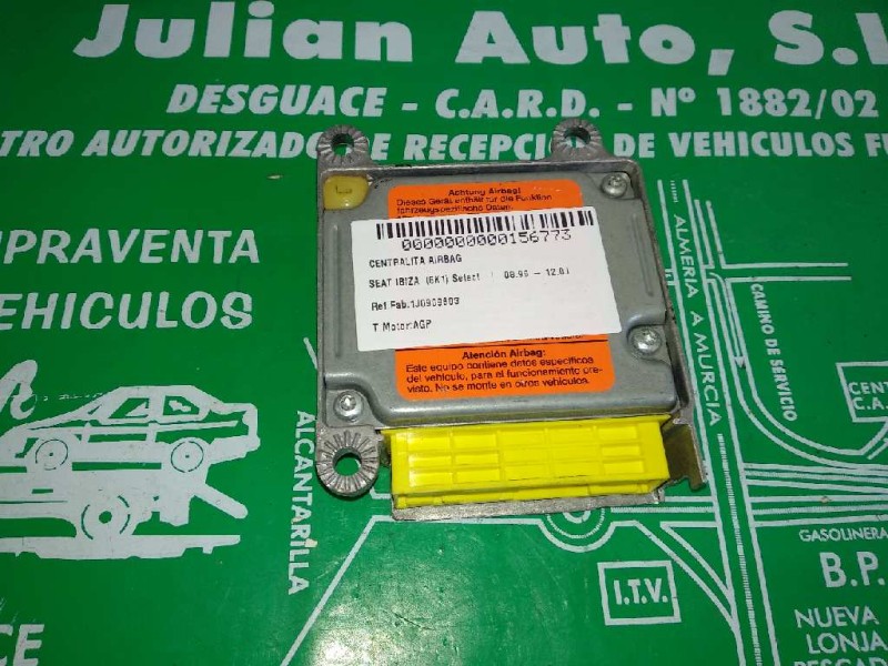 Recambio de centralita airbag para seat ibiza (6k1) select referencia OEM IAM 1J0909603 5WK4163 