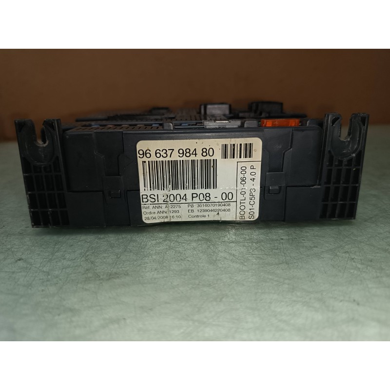 Recambio de caja reles / fusibles para citroen c4 berlina collection referencia OEM IAM 9663798480 BSI 2004 P0800 VALEO