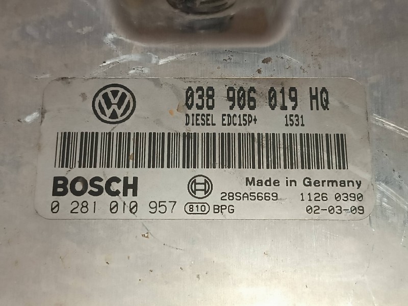 Recambio de centralita motor uce para seat ibiza (6l1) cool referencia OEM IAM 038906019HQ 0281010957 BOSCH