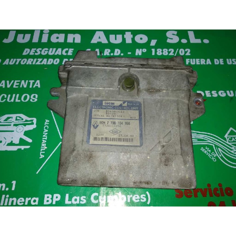Recambio de centralita motor uce para renault kangoo (f/kc0) alize referencia OEM IAM 7700111206 7700104956 KIT - LUCAS