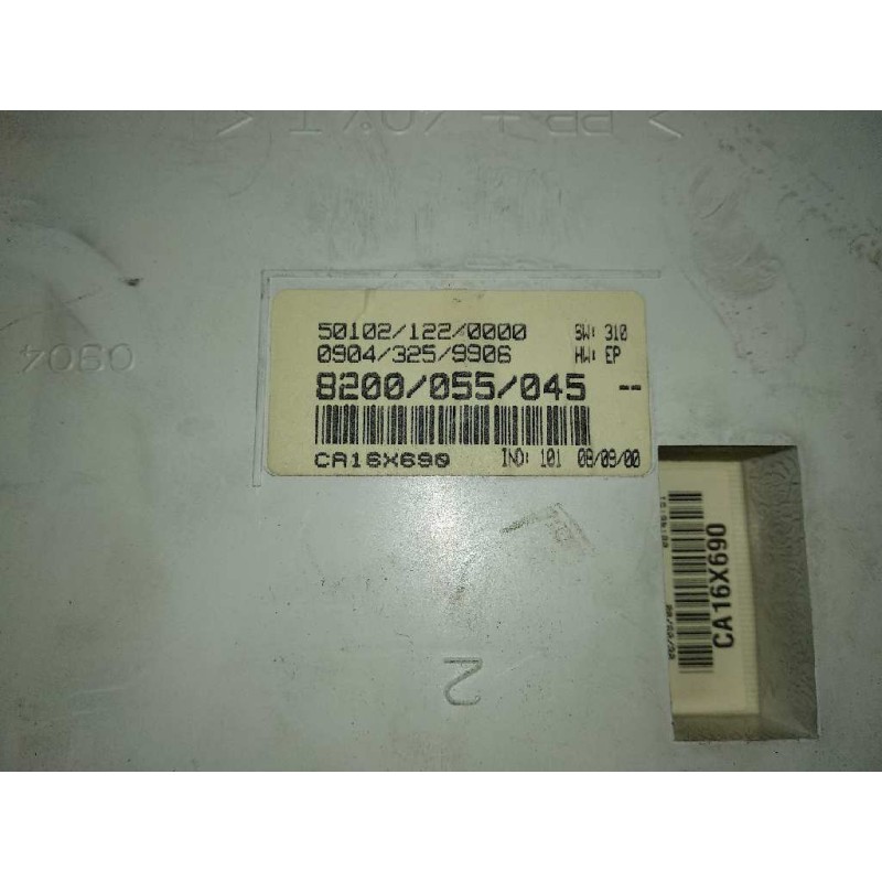 Recambio de centralita motor uce para renault kangoo (f/kc0) alize referencia OEM IAM 7700111206 7700104956 KIT - LUCAS