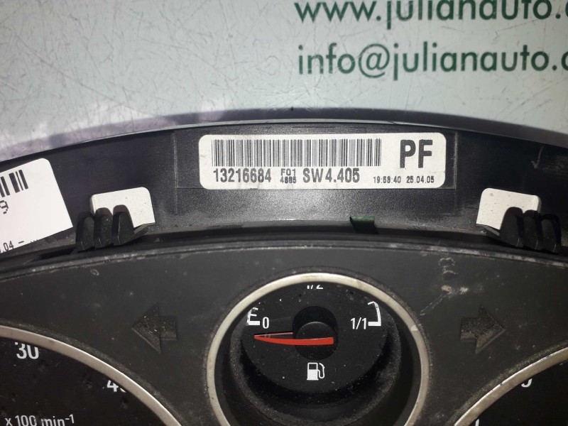 Recambio de cuadro instrumentos para opel astra h caravan cosmo referencia OEM IAM 13216684 110080261050 SIEMENS VDO