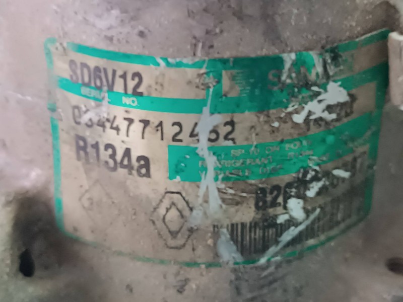 Recambio de compresor aire acondicionado para renault modus confort dynamique referencia OEM IAM 8200365787 SD6VBHF SANDEN