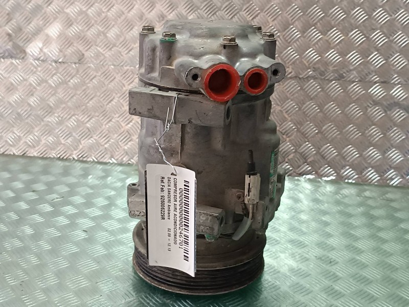 Recambio de compresor aire acondicionado para dacia sandero ambiance referencia OEM IAM 926006229R SD7V16 SANDEN