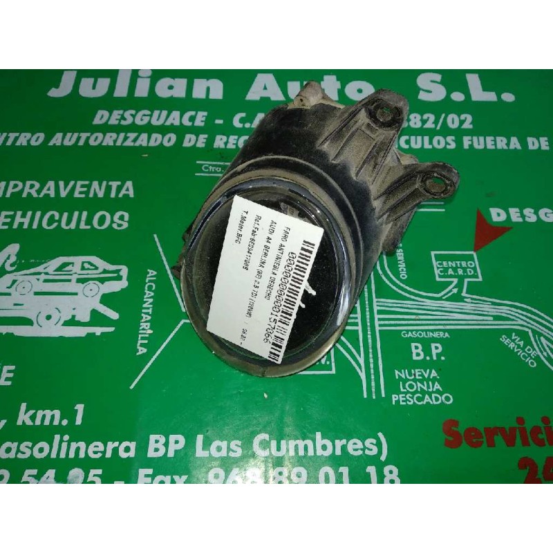 Recambio de faro antiniebla derecho para audi a4 berlina (8e) 2.5 tdi (120kw) referencia OEM IAM 8E0941700B  