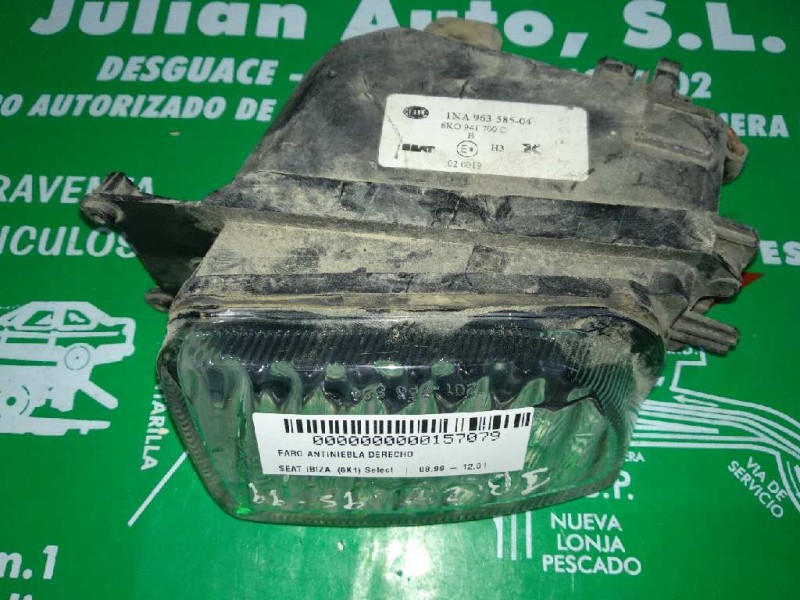 Recambio de faro antiniebla derecho para seat ibiza (6k1) select referencia OEM IAM 6K0941700C  