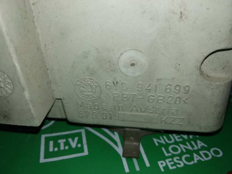 Recambio de faro antiniebla izquierdo para skoda fabia (6y2/6y3) referencia OEM IAM 6Y0941699  