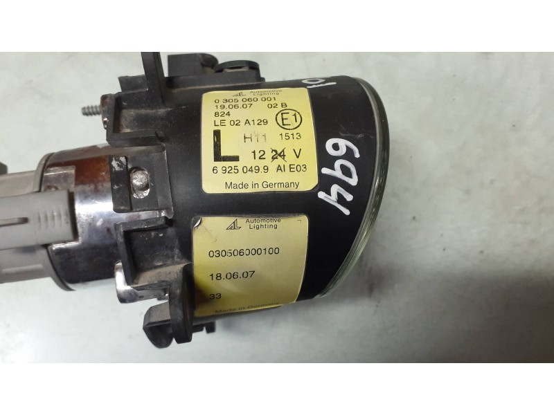 Recambio de faro antiniebla izquierdo para bmw mini (r50,r53) cooper referencia OEM IAM 69250499 1305600087 1305300340