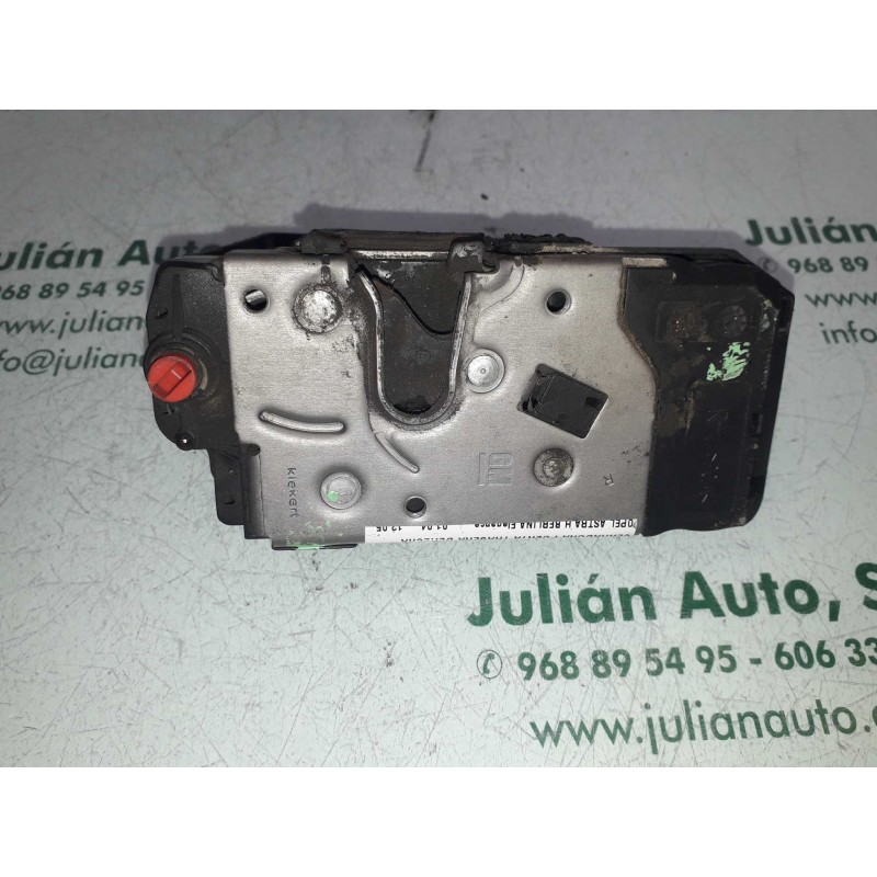 Recambio de cerradura puerta trasera derecha para opel astra h berlina elegance referencia OEM IAM 13128116  3+2 PINES