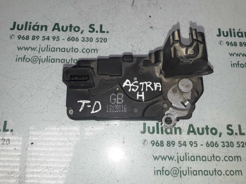 Recambio de cerradura puerta trasera derecha para opel astra h berlina elegance referencia OEM IAM 13128116  3+2 PINES