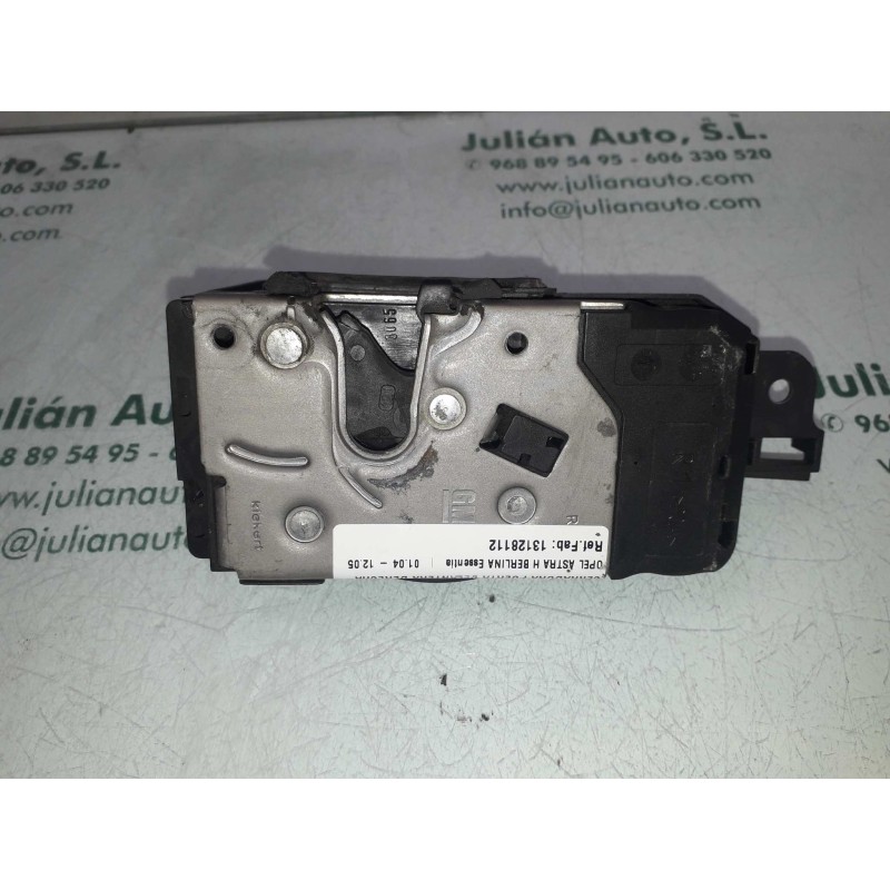 Recambio de cerradura puerta delantera derecha para opel astra h berlina essentia referencia OEM IAM 13128112  3+2 PINES